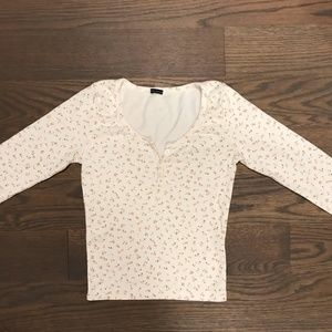 RARE ZELLY FLORAL BRANDY LONG SLEEVE TOP